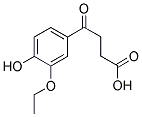 4-(3-ETHOXY-4-HYDROXY-PHENYL)-4-OXO-BUTYRIC ACID 结构式