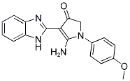 5-AMINO-4-(1H-BENZOIMIDAZOL-2-YL)-1-(4-METHOXY-PHENYL)-1,2-DIHYDRO-PYRROL-3-ONE 结构式