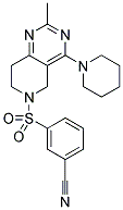 3-(2-METHYL-4-PIPERIDIN-1-YL-7,8-DIHYDRO-5H-PYRIDO[4,3-D]PYRIMIDINE-6-SULFONYL)-BENZONITRILE 结构式