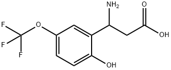 3-AMINO-3-(2-HYDROXY-5-TRIFLUOROMETHOXY-PHENYL)-PROPIONIC ACID 结构式