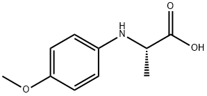 2-((4-甲氧基苯基)氨基)丙酸 结构式
