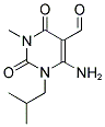 6-AMINO-1-ISOBUTYL-3-METHYL-2,4-DIOXO-1,2,3,4-TETRAHYDROPYRIMIDINE-5-CARBALDEHYDE 结构式