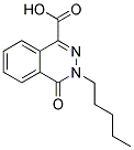 4-OXO-3-PENTYL-3,4-DIHYDRO-PHTHALAZINE-1-CARBOXYLIC ACID 结构式