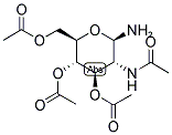 2-ACETAMIDO-2-DEOXY-3,4,6-TRI-O-ACETYL-B-D-GLUCOPYRANOSYLAMINE 结构式