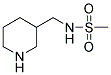 N-PIPERIDIN-3-YLMETHYL-METHANESULFONAMIDE 结构式