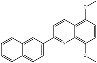 5,8-DIMETHOXY-2-(2-NAPHTHYL)QUINOLINE 结构式