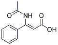 3-ACETYLAMINO-3-PHENYL-ACRYLIC ACID 结构式