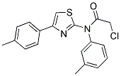 2-CHLORO-N-(3-METHYLPHENYL)-N-[4-(4-METHYLPHENYL)-1,3-THIAZOL-2-YL]ACETAMIDE 结构式