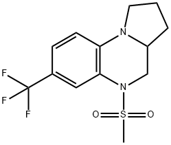 5-(METHYLSULFONYL)-7-(TRIFLUOROMETHYL)-1,2,3,3A,4,5-HEXAHYDROPYRROLO[1,2-A]QUINOXALINE