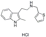 2-(2-METHYL-1H-INDOL-3-YL)-N-(THIOPHEN-2-YLMETHYL)ETHAN-1-AMINE HYDROCHLORIDE 结构式