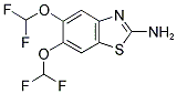 5,6-BIS(DIFLUOROMETHOXY)BENZOTHIAZOL-2-YLAMINE 结构式
