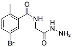 5-BROMO-2-METHYL-N-(2-HYDRAZINO-2-OXOETHYL)BENZAMIDE 结构式