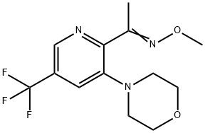 1-[3-MORPHOLINO-5-(TRIFLUOROMETHYL)-2-PYRIDINYL]-1-ETHANONE O-METHYLOXIME 结构式