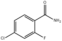 4-氯-2-氟苯甲酰胺 结构式