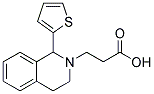 3-(1-THIEN-2-YL-3,4-DIHYDROISOQUINOLIN-2(1H)-YL)PROPANOIC ACID 结构式