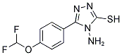 4-AMINO-5-[4-(DIFLUOROMETHOXY)PHENYL]-4H-1,2,4-TRIAZOLE-3-THIOL 结构式