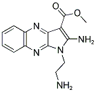2-AMINO-1-(2-AMINO-ETHYL)-1H-PYRROLO[2,3-B]QUINOXALINE-3-CARBOXYLIC ACID METHYL ESTER 结构式