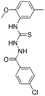 2-(4-CHLOROBENZOYL)-N-(2-METHOXY-5-METHYLPHENYL)HYDRAZINECARBOTHIOAMIDE 结构式