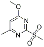 2-METHANESULFONYL-4-METHOXY-6-METHYL-PYRIMIDINE 结构式