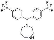 1-(BIS[4-(TRIFLUOROMETHYL)PHENYL]METHYL)-1,4-DIAZEPANE 结构式