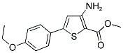 3-AMINO-5-(4-ETHOXYPHENYL)THIOPHENE-2-CARBOXYLIC ACID METHYL ESTER 结构式