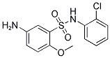 5-AMINO-N-(2-CHLORO-PHENYL)-2-METHOXY-BENZENESULFONAMIDE 结构式