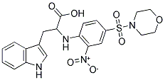 3-(1H-INDOL-3-YL)-2-[4-(MORPHOLINE-4-SULFONYL)-2-NITRO-PHENYLAMINO]-PROPIONIC ACID 结构式