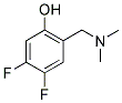 2-DIMETHYLAMINOMETHYL-4,5-DIFLUORO-PHENOL 结构式