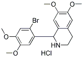 1-(2-BROMO-4,5-DIMETHOXYPHENYL)-6,7-DIMETHOXY-1,2,3,4-TETRAHYDROISOQUINOLINE HYDROCHLORIDE 结构式