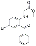 (2-BENZOYL-4-BROMO-PHENYLAMINO)-ACETIC ACID METHYL ESTER 结构式