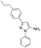 2-PHENYL-5-(4-PROPYL-PHENYL)-2H-PYRAZOL-3-YLAMINE 结构式