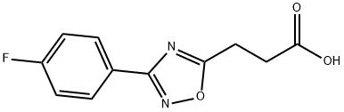 3-[3-(4-氟苯基)-1,2,4-恶二唑-5-基]丙酸 结构式