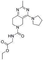 ETHYL ([(2-METHYL-4-PYRROLIDIN-1-YL-7,8-DIHYDROPYRIDO[4,3-D]PYRIMIDIN-6(5H)-YL)CARBONYL]AMINO)ACETATE 结构式