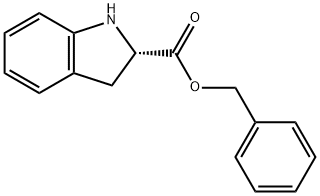 (S)-吲哚啉-2-羧酸苄酯 结构式