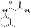 3-AMINO-N-(3-METHYLPHENYL)-3-THIOXOPROPANAMIDE 结构式