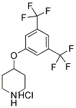 4-[3,5-BIS(TRIFLUOROMETHYL)PHENOXY]PIPERIDINE HYDROCHLORIDE 结构式