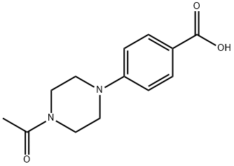 4-(4-乙酰基哌嗪-1-基)苯甲酸 结构式