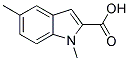 1,5-DIMETHYL-1H-INDOLE-2-CARBOXYLIC ACID 结构式