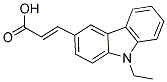 (2E)-3-(9-ETHYL-9H-CARBAZOL-3-YL)ACRYLIC ACID 结构式