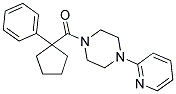 PHENYLCYCLOPENTYL 4-(2-PYRIDYL)PIPERAZINYL KETONE 结构式