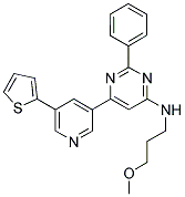 (3-METHOXY-PROPYL)-[2-PHENYL-6-(5-THIOPHEN-2-YL-PYRIDIN-3-YL)-PYRIMIDIN-4-YL]-AMINE 结构式