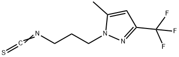1-(3-ISOTHIOCYANATO-PROPYL)-5-METHYL-3-TRIFLUOROMETHYL-1H-PYRAZOLE 结构式