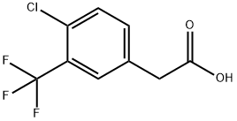 4-氯-3-三氟甲基苯乙酸 结构式