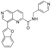8-(1-BENZOFURAN-2-YL)-N-(PYRIDIN-4-YLMETHYL)-1,6-NAPHTHYRIDINE-2-CARBOXAMIDE 结构式