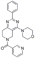 (4-MORPHOLIN-4-YL-2-PHENYL-7,8-DIHYDRO-5H-PYRIDO[4,3-D]PYRIMIDIN-6-YL)-PYRIDIN-3-YL-METHANONE 结构式