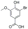 3-BROMO-4-HYDROXY-5-METHOXY-BENZOIC ACID 结构式