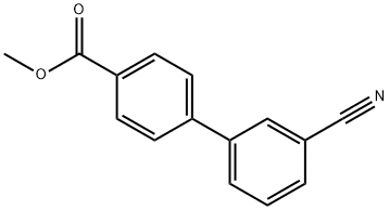 4-(3-氰基苯基)苯甲酸甲酯 结构式