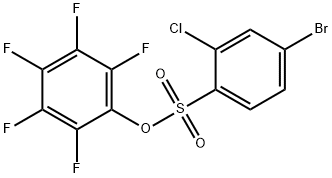 全氟苯基 4-溴-2-氯苯磺酸 结构式