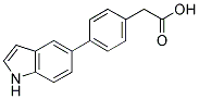 [4-(1H-INDOL-5-YL)-PHENYL]-ACETIC ACID 结构式