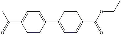4-乙酰基-[1,1-联苯]-4-羧酸乙酯 结构式